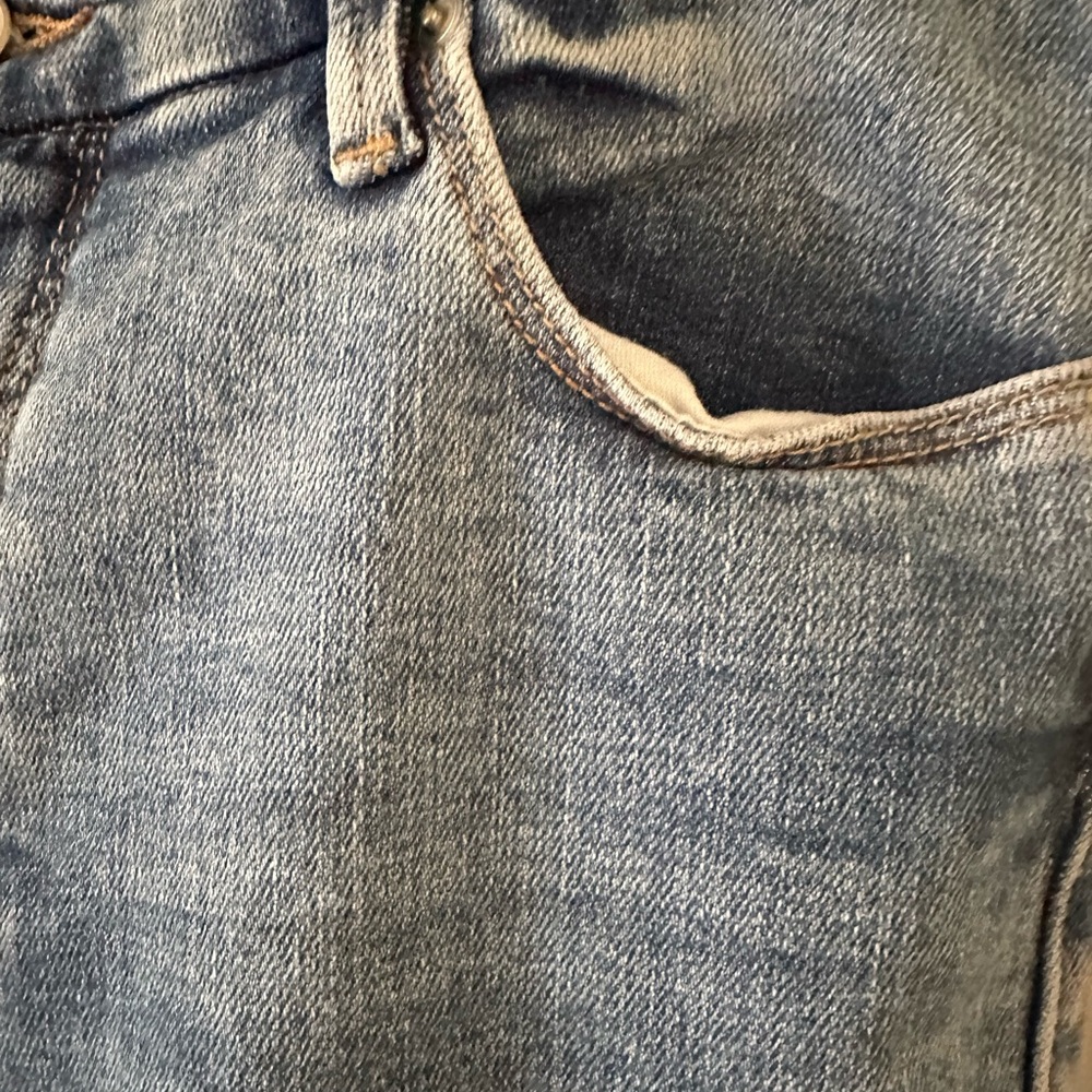 Good American Good High Rise Cropped Girlfriend Jeans. Size 12/31 - Picture 3 of 8